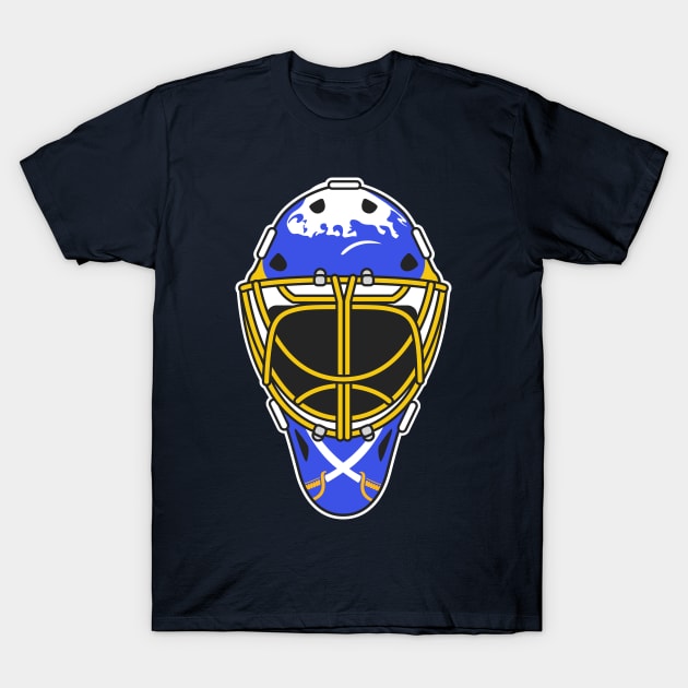 Tom Barrasso Sabres Goalie Mask T-Shirt by Carl Cordes